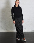 Italian Sporty Nylon Maxi Anorak Skirt in Black by Tibi-Tibi-Idlewild-Cincinnati