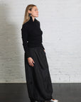 Italian Sporty Nylon Maxi Anorak Skirt in Black by Tibi-Tibi-Idlewild-Cincinnati