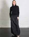 Italian Sporty Nylon Maxi Anorak Skirt in Black by Tibi-Tibi-Idlewild-Cincinnati