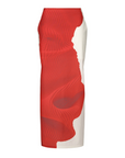 Knit (as Represented) Skirt in Red by Issey Miyake-Issey Miyake-Idlewild-Cincinnati