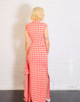 Knitted Fitted Maxi Skirt in Red by A.W.A.K.E. Mode-A.W.A.K.E. Mode-Idlewild-Cincinnati