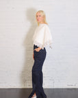 Lace Trimmed Big Collar Top in Off White by A.W.A.K.E. Mode-A.W.A.K.E. Mode-Idlewild-Cincinnati