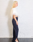 Lace Trimmed Big Collar Top in Off White by A.W.A.K.E. Mode-A.W.A.K.E. Mode-Idlewild-Cincinnati