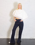 Lace Trimmed Big Collar Top in Off White by A.W.A.K.E. Mode-A.W.A.K.E. Mode-Idlewild-Cincinnati