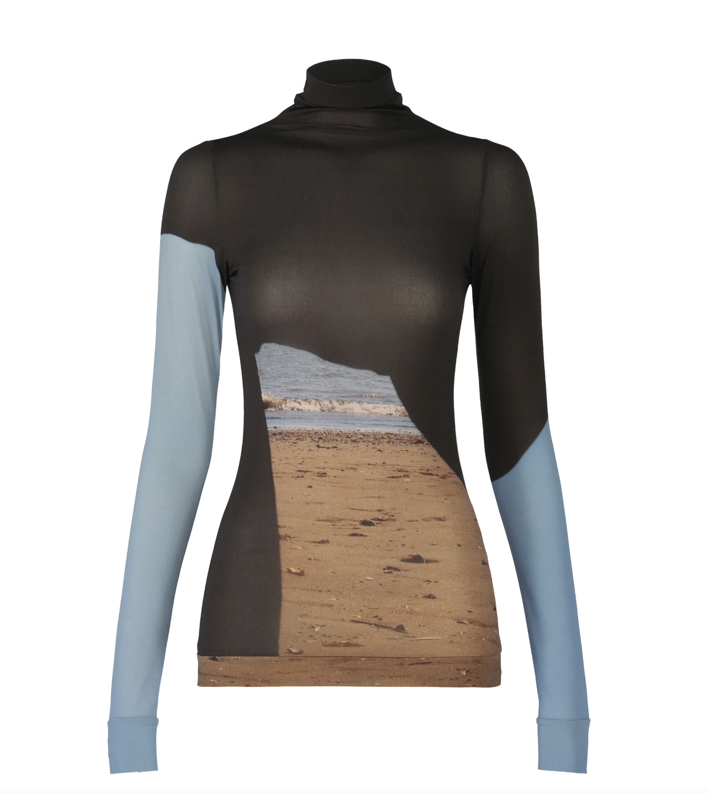 トップス archive 21ss ISSEY MIYAKE long tee Like Skin (At Shore) Long Sleeve Top in Shore by Issey Miyake