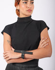 Line PS Cuff in Black by Aumorfia-Idlewild