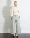 Linen Like Rib Pleats Cardigan in Ivory by Issey Miyake-Issey Miyake-Idlewild-Cincinnati