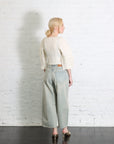 Linen Like Rib Pleats Cardigan in Ivory by Issey Miyake-Issey Miyake-Idlewild-Cincinnati