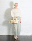 Linen Like Rib Pleats Cardigan in Ivory by Issey Miyake-Issey Miyake-Idlewild-Cincinnati