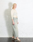Linen Like Rib Pleats Cardigan in Ivory by Issey Miyake-Issey Miyake-Idlewild-Cincinnati
