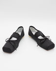 Logo Ballet Flat in Black by MM6 Maison Margiela-MM6-Idlewild-Cincinnati