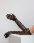 Long Leather Gloves in Warm Black by Liviana Conti-Liviana Conti-Idlewild