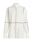 Long Sleeved Line Shirt in Off-White by MM6 Maison Margiela-MM6-Idlewild-Cincinnati