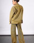 Long Sleeved Shirt in Yellow by MM6 Maison Margiela