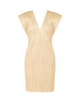 Lucid Pleats Vest in Light Beige by Pleats Please Issey Miyake-Pleats Please Issey Miyake-Idlewild-Cincinnati