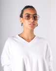 Mabuhay Readers in Matte Gold and Charcoal by Caddis-Caddis Eyewear-Idlewild-Cincinnati