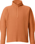 March Monthly Colors Quarter-Zip in Manarola Brick Brown by Homme Plissé Issey Miyake-Homme Plissé Issey Miyake-Idlewild-Cincinnati