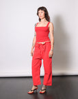 Matisse Scooped Tank in Tomate by GIL RODRIGUEZ-Tops-GIL RODRIGUEZ-Idlewild