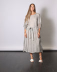 Maxi Insert Dress in Grey Shadow by Sanctamuerte-SANCTAMUERTE-Idlewild-Cincinnati