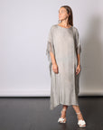 Maxi Insert Dress in Grey Shadow by Sanctamuerte-SANCTAMUERTE-Idlewild-Cincinnati