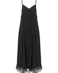 Maxi Slip Dress in Black by Sanctamuerte-Dresses-SANCTAMUERTE-Idlewild