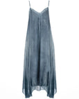 Maxi Slip Dress in Blue Matisse by Sanctamuerte-Dresses-SANCTAMUERTE-Idlewild