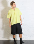 May Monthly Colors Polo Shirt in Zucchini Yellow by Homme Plissé Issey Miyake-Homme Plissé Issey Miyake-Idlewild-Cincinnati