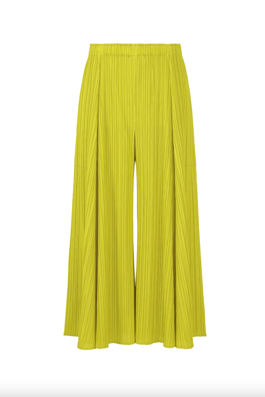 Mellow Pleats Culottes in Mustard by Pleats Please Issey Miyake
