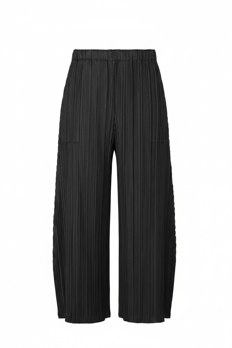 Mellow Pleats Pants in Black by Pleats Please Issey Miyake – Idlewild