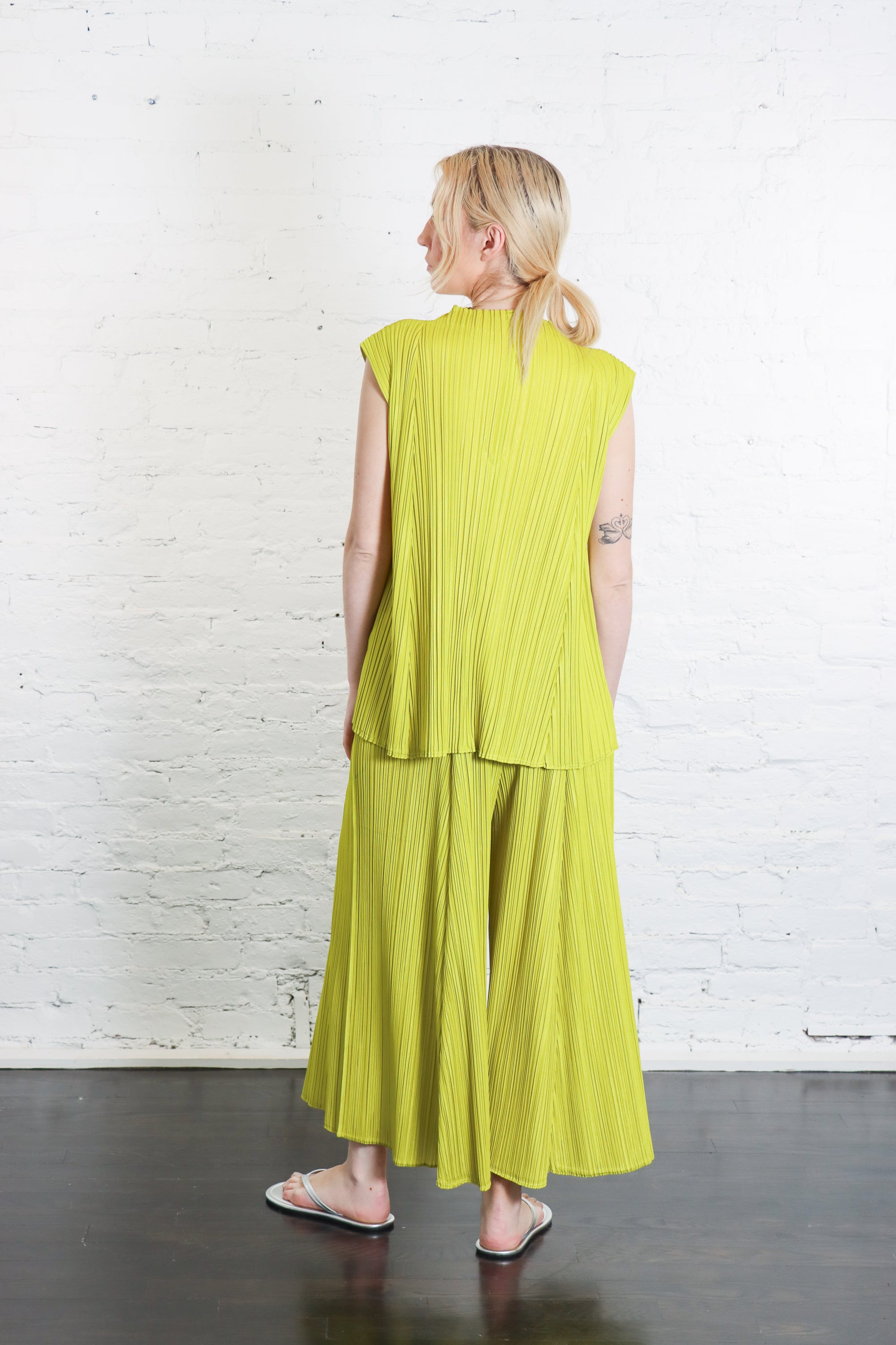 Mellow Pleats Top in Mustard by Pleats Please Issey Miyake – Idlewild