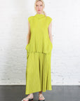 Mellow Pleats Top in Mustard by Pleats Please Issey Miyake-Pleats Please Issey Miyake-Idlewild-Cincinnati