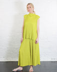 Mellow Pleats Top in Mustard by Pleats Please Issey Miyake-Pleats Please Issey Miyake-Idlewild-Cincinnati