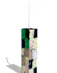Mid Stack Candle in Green Pink Yellow Black and White by Crying Clover-Home-Idlewild-Idlewild