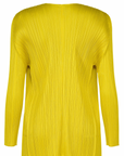 Monthly Colors: October Cardigan in Yellow Ocher by Pleats Please Issey Miyake-Pleats Please Issey Miyake-Idlewild-Cincinnati