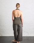 Net Wrap Halter in Rock by Lauren Manoogian-Lauren Manoogian-Idlewild-Cincinnati
