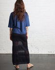 Noira Knitted Skirt in Navy by Thinking Mu-Thinking MU-Idlewild-Cincinnati