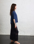 Noira Knitted Skirt in Navy by Thinking Mu-Thinking MU-Idlewild-Cincinnati