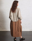 Nylon Lantern Skirt in Caramel Latte by Tibi-Tibi-Idlewild