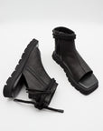On Set Lace Sandal in Black by Puro-Puro-Idlewild-Cincinnati