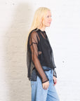 Organza Menz Shirt in Black by Planet-Planet-Idlewild-Cincinnati