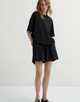 Oversized Boxy Tee in Black by Kowtow-Kowtow-Idlewild-Cincinnati