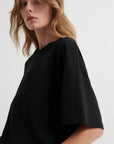 Oversized Boxy Tee in Black by Kowtow-Kowtow-Idlewild-Cincinnati