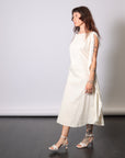 Oversized Midi Dress in Antique White by Sanctamuerte-Dresses-SANCTAMUERTE-Idlewild