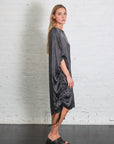 Oversized Midi Dress in Emerald Grey by Sanctamuerte-SANCTAMUERTE-Idlewild-Cincinnati