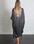 Oversized Midi Dress in Emerald Grey by Sanctamuerte-SANCTAMUERTE-Idlewild-Cincinnati
