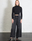 Paint Splatter Wide Leg Jeans in Black Splatter by MM6 Maison Margiela-Bottoms-MM6-Idlewild