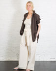 Paper-Bag Pleated Trouser in Rice White by 7115 by Szeki-7115 by Szeki-Idlewild-Cincinnati