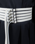 Pentad Belt in White by Aumorfia-Aumorfia-Idlewild-Cincinnati
