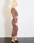 Regent Cropped Cardigan in Chestnut by K. Becker-K. Becker-Idlewild-Cincinnati