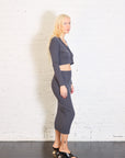 Regent Cropped Cardigan in Slate Grey by K. Becker-K. Becker-Idlewild-Cincinnati